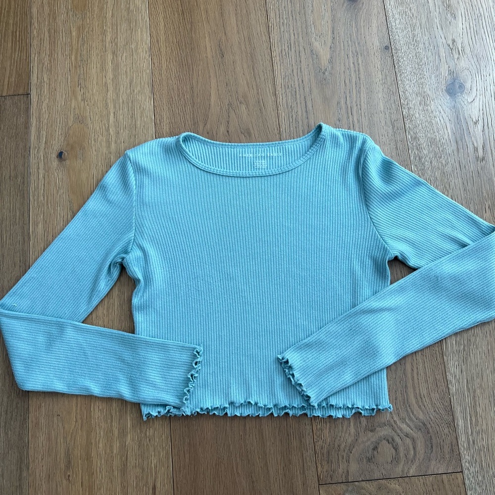 American Eagle Light Blue Soft Long Sleeve